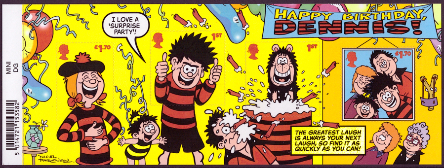 (image for) MS4539 2021 Dennis & Gnasher Barcoded miniature sheet - Click Image to Close